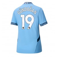 Zenski Nogometni Dres Manchester City Ilkay Gundogan #19 Domaci 2024-25 Kratak Rukav